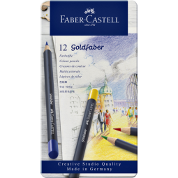 Crayons de couleur Faber-Castell Goldfaber boîte 12 pièces assorti