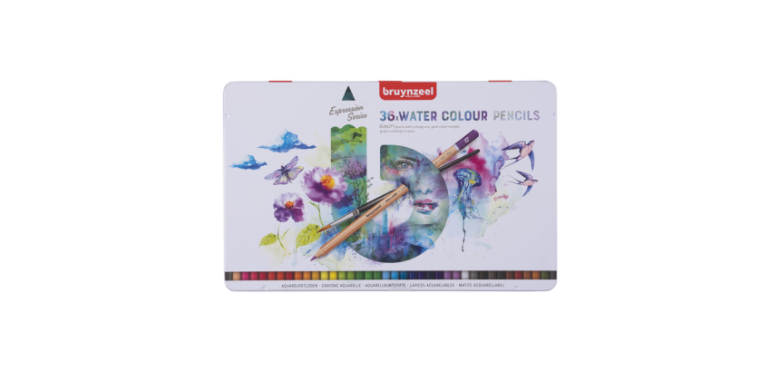 Crayon aquarelle Bruynzeel Expression 36 couleurs