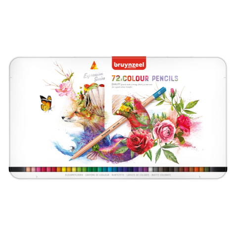 Crayon de couleur Bruynzeel Expression set 72 pièces assorti