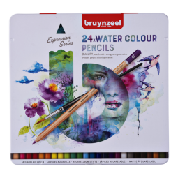 Crayons de couleur Bruynzeel Aquarelle Expression assorti boîte 24 pièces