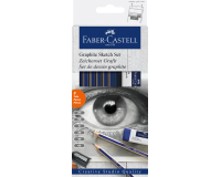 Crayon Faber-Castell 6 duretés inclus taille-crayon et gomme