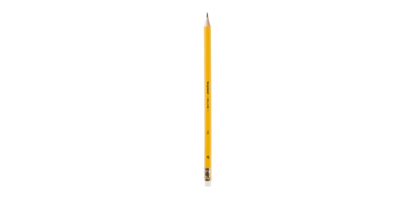 Crayon graphite Bruynzeel HB avec embout gomme