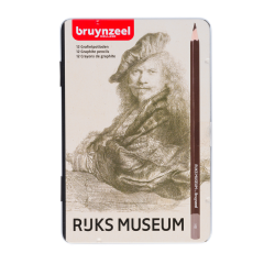 Crayon graphite Rijksmuseum Rembrandt van Rijn set 12 duretés gris