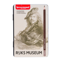 Crayon graphite Rijksmuseum Rembrandt set 12 duretés gris