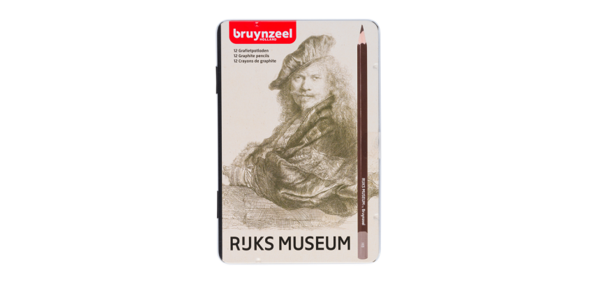 Crayon graphite Rijksmuseum Rembrandt van Rijn set 12 duretés gris