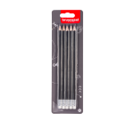 Crayon Bruynzeel Teens HB avec embout gomme blister 5 duretés gris