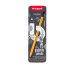 Crayon graphite Bruynzeel Burotek boîte 6 duretés gris