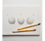 Crayon graphite Bruynzeel Burotek boîte 6 duretés gris