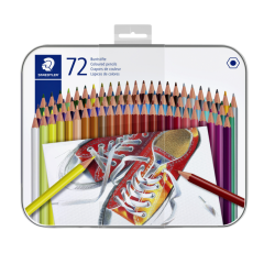 Crayon de couleur Staedtler hexagonal assorti boîte 72 pièces