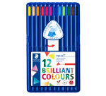 Kleurpotloden Staedtler Ergosoft driekantig 12stuks assorti