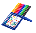 Kleurpotloden Staedtler Ergosoft driekantig 12stuks assorti