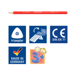 Kleurpotloden Staedtler Ergosoft driekantig 12stuks assorti