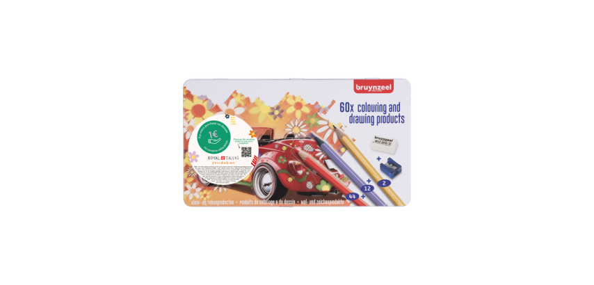 Bruynzeel Super Sixties Colored Pencil Ladybug Box 60 Colors