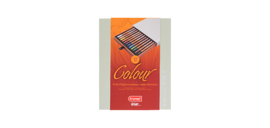 Crayons de couleur Bruynzeel Design boîte luxueuse 12 couleurs