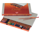 Kleurpotloden Bruynzeel Design met luxe bewaardoos assorti 24 stuks