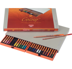 Crayons de couleur Bruynzeel Design boîte luxueuse 24 couleurs