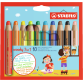 Crayons de couleur STABILO 880 Woody 3-en-1 assorti étui 10 pièces