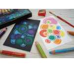 Kleurpotloden STABILO 880 woody 3 in 1 assorti etui à 10 stuks