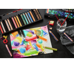 Crayon de couleur STABILO Woody 880 3-en-1 Arty + taille-crayon assorti 10 pièces