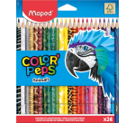 Crayon de couleur Maped Color'Peps Animals set 24 couleurs