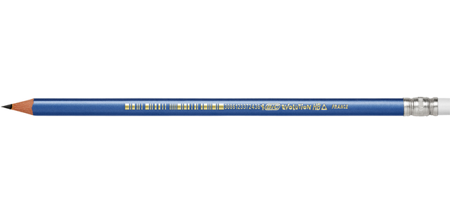 BIC Evolution Dreikant-Bleistift mit Radiergummikappe