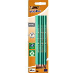 Crayon BIC Evolution 655 hexagonal HB blister 10 pièces