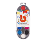 Peinture à l'eau Bruynzeel Kids avec pinceau set 12 pastilles assorti