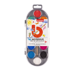 Peinture à l'eau Bruynzeel Kids set 12 pastilles assorti