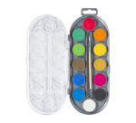 Peinture à l'eau Bruynzeel Kids avec pinceau set 12 pastilles assorti