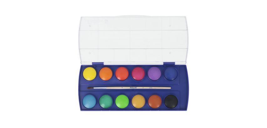 Boîte Aquarelle Pelikan 721324 12 couleurs assorti