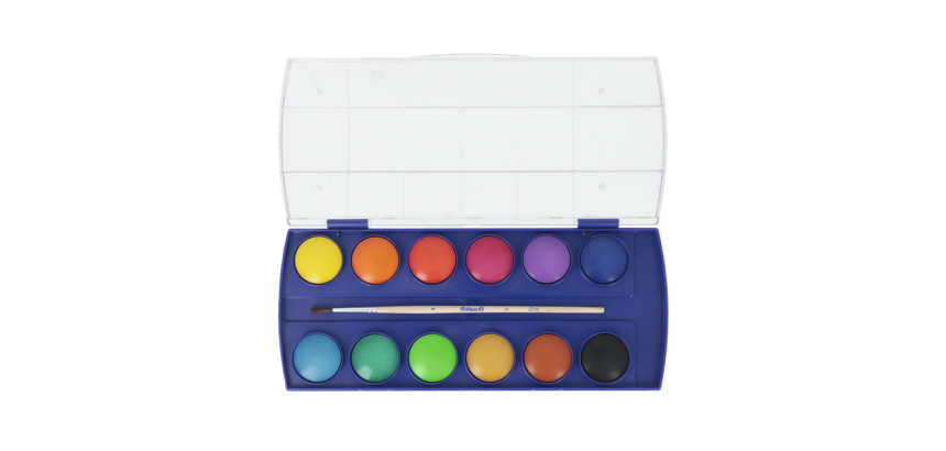Boîte Aquarelle Pelikan 721324 12 couleurs assorti