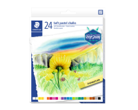 Pastelkrijt Staedtler karat zacht assorti set à 24 stuks
