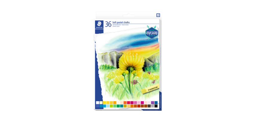 Pastelkrijt Staedtler karat zacht assorti set à 36 stuks