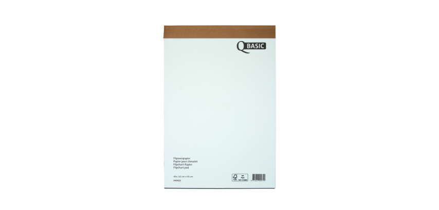 Flipoverpapier Qbasic 65x95cm 20vel opgerold