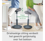 Leitz Ergo Active stool with comfortable seat
