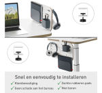 Bureau ophangbord Leitz Ergo klein