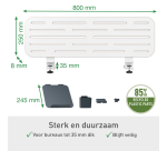 Organisateur de bureau brochable Leitz Ergo avec support ordinateur portable