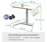 Büro Elektro Kompakt - Sitzen oder Stehen - Weiß - Leitz Ergo