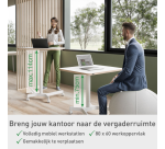 Manual compact desk - sit-stand - white - Leitz Ergo