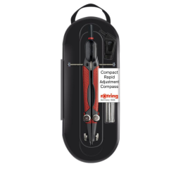 De_compas rotring compact micrometrico ajuste rapido longitud 17 cm circunferencia 36 cm