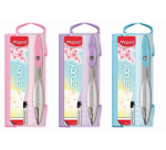 Compas Maped Study 2 parties présentoir 20 pièces pastel assorti