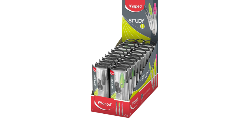Maped Study Compass 5 Piece Assorted Display