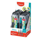 Compas Maped Métal 3 parties présentoir 10 pièces assorti
