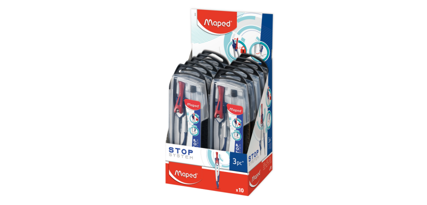 Maped Compass Stop System 3-part display 10 pieces