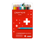 Caran d’Ache Swisscolor Watercolor Pencil Set 12 Assorted Pieces