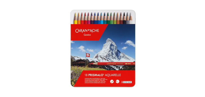 Crayon de couleur Caran d’Ache Prismalo boîte 18 pièces assorti