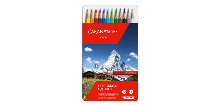 Crayon de couleur Caran d’Ache Prismalo boîte 12 pièces assorti