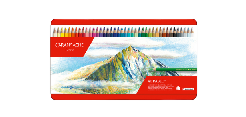 Crayons de Couleur Caran d’Ache Pablo 40 pièces assorties