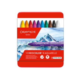 Craie à la Cire Caran d’Ache Neocolor II assorti 10 pièces