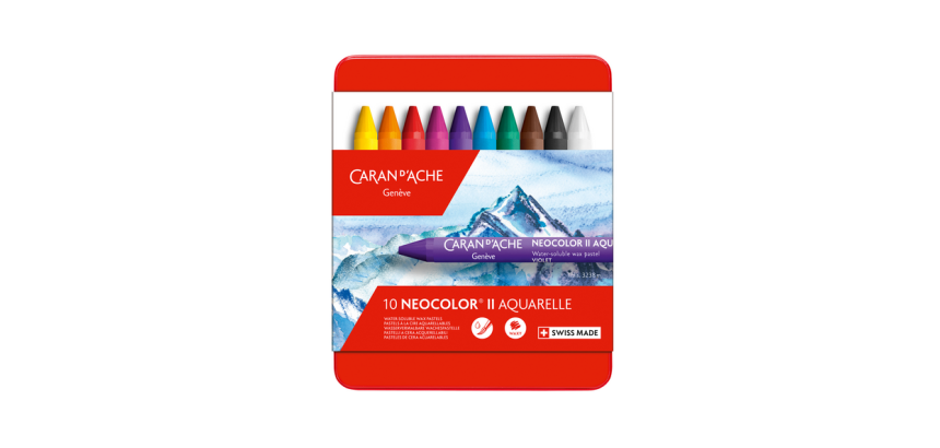 Craie à la Cire Caran d’Ache Neocolor II assorti 10 pièces